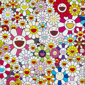 
	
		Takashi Murakami,
		Japanese b.1962-
		 
		Flowers Blooming in This World and the Land...