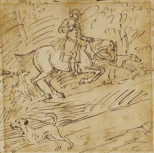 British School, early 19th century not- Attributed to René Pierre Charles Princeteau, 
French...