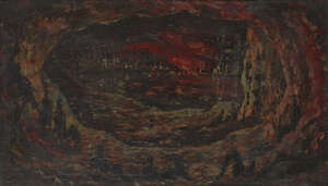 
	
		William Ware, 
		British 1915-1997 - 
		 
		Visionary Landscape, c.1944; 
		 
		oil on...