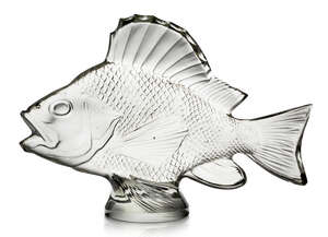 
	
		René Lalique, (1860-1945), a large clear and polished glass fish
		'Gros Poisson,...