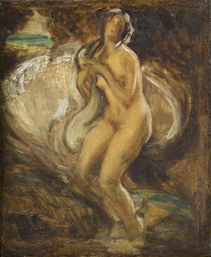 
	
		Wilfrid Gabriel de Glehn RP RA, 
		British 1870-1951- 
		 
		Leda and the Swan;...