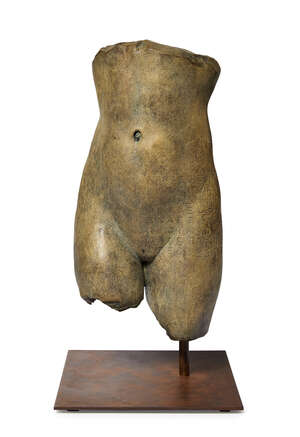 
	
		James Mathison,
		Venezuelan b.1966- 
		 
		Torso;
		 
		bronze, signed and number 