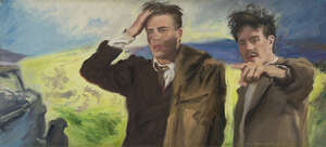 
	
		Howard Morgan, 
		British 1949-2020 - 
		 
		"Pulled the car onto the roadside turf...