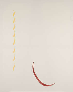 Paul Cowan, 
American b.1985- 
Jose, 2011; 
enamel on canvas, signed and dated top edge verso 'PAUL...
