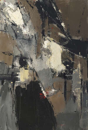 
	
		Nancy Horrocks, 
		British 1900-1989-
		 
		Painting 2; 
		 
		oil on board,...