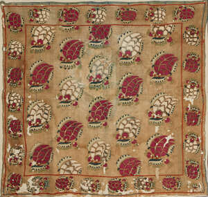 
	
		A silk embroidered linen textile panel (bohca), Provincial Ottoman, Turkey, late...