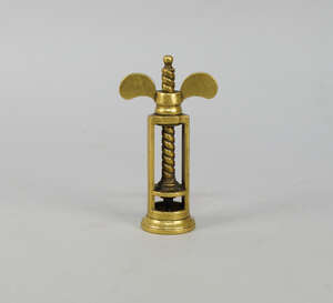 
	
		A brass corkscrew, 19th century, 13cm high

	


