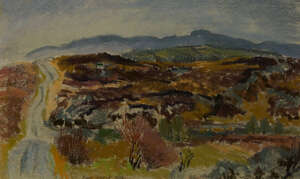RTO Dr Mary Nicol Neill Armour LLD RSA RSW;
		British 1902-2000- 
		 
		Peat Road, Maas Donegal, 1964; 
		 
		pastel on paper, signed and dated, titled 
