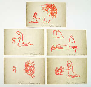 
	
		Tracey Emin CBE RA, 
		British b.1963- 
		 
		iPad Postcard Sketches, 2013; 
		 
		six...