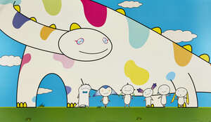 
	
		Takashi Murakami,
		Japanese b.1962-
		 
		Yoshiko and the Creatures from Planet 66,...