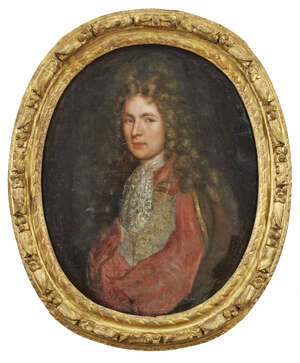 
	
		Follower of Nicolas de Largillière, 
		French 1656-1746- 
		 
		Portrait of a...