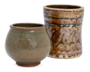 
	
		Bernard Leach (1887-1979), an early vase
		c.1930s, impressed pottery and personal...