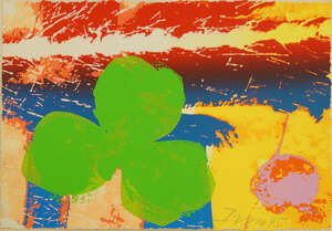 
	
		Albert Irvin OBE RA, 
		British 1922-2015- 
		 
		Abstract composition, Christmas card;...