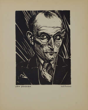 
	
		Harry Kernoff RHA, 
		Irish 1900-1974- 
		 
		Woodcuts, 1942; 
		 
		the book,...