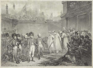 The Surrender of the Sons of Tippoo Sultaun, print by Anthony Cardon after Henry Singleton,...