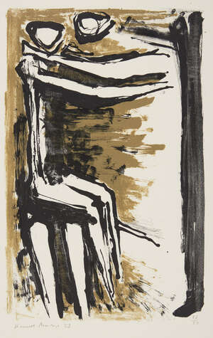 
	
		Kenneth Armitage CBE,
		British 1916-2002-
		 
		Two Figures, 1953;
		 
		lithograph in...