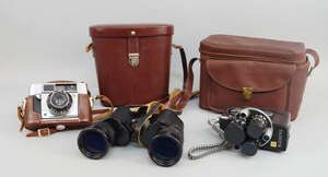 
	
		A collection of cameras, to include a Praktica MTL£, body, together with three Zenit...