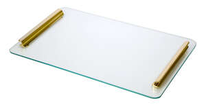 
	
		Glass tray (possibly Italian) 
		c.1950, unsigned 
		A large glass tray with long...