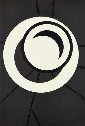 
	
		Patrick Caulfield CBE RA, 
		British 1936-2005-
		Wall Plate: Small Ridges, 1986;
		