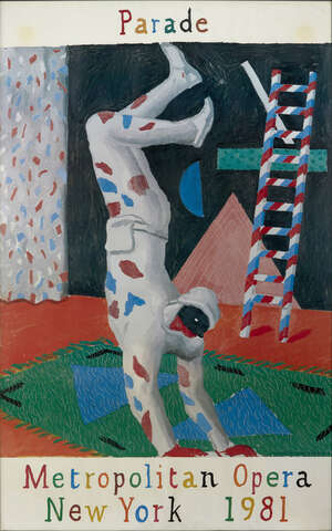 
	
		David Hockney OM CH RA, 
		British b.1937- 
		 
		Parade, 1981;
		 
		offset...