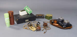 
	
		A large collection of Art Deco bakelite, phenolic and other early plastics (a lot)

	


