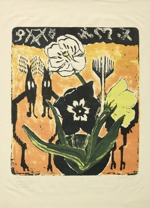 Erich Heckel,&nbsp;German 1883-1970,&nbsp;Tulpen, 1952;&nbsp;lithograph in colours on paper,&nbsp;signed, dated and...