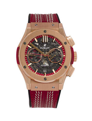 
	
		An 18ct rose gold limited edition ' King Gold, Classic Fusion Aerofusion' chronograph...