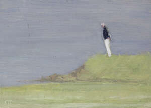 
	
		Delia Tournay-Godfrey, 
		British b. 1959 - 
		 
		Solitude; 
		 
		oil on board,...