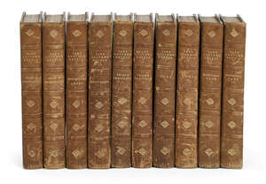 
	
		AUSTEN. (J.), THE NOVELS OF JANE AUSTEN, 10 Vols., with half green half-leather boards,...