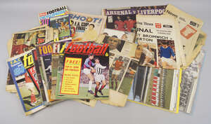
	
		A collection of football ephemera collected by a fan, mostly 1970's., to comprise two...