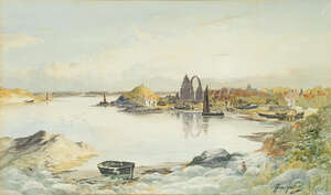 
	
		Thomas Swift Hutton, 
		British c.1860-1935-
		 
		Summer Evening, Holy...