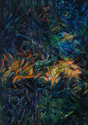 
	
		Sylvia Harris, British 1920-2012- Untitled; oil on canvas, 100.5x75.5cm: together with an...
