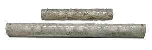 
	
		Hillebrand, two textured Murano glass wall lights, Germany
		c.1970s
		Of tubular...