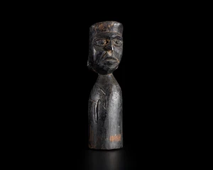 Modern African school,Figure with animal relief to side,&nbsp;
Wood
22cm h&nbsp;
Provenance: The Private...