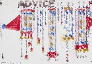 Alan Davie CBE RA HRSW,&nbsp;Scottish 1920-2014 - Untitled OG.4102, 2013; mixed media on found paper,...