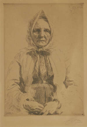 
	
		Anders Zorn, 
		Swedish 1860-1920- 
		 
		Mona [Hjert & Hjert 152], 1911; 
		etching on...