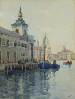 
	
		John Rustat Blake, 
		 
		British, late 19th / early 20th century- 
		 
		The Customs...