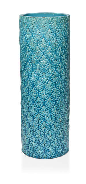 
	
		Burmantofts Faience, a glazed Umbrella stand
		Late 19th Century, impressed Burmantofts...