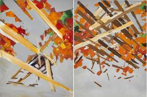 
	
		Ben Grasso, 
		American b.1979- 
		 
		Autumn Study #1 and #2, 2010; 
		 
		acrylic on...