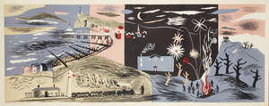 
	
		John Piper CH,
		British 1903-1992-
		 
		Nursery Frieze II [Levinson 8], 1936;
		 
		