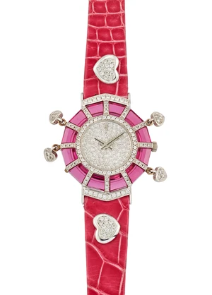 Corum. An 18ct white gold diamond set quartz wristwatchHaute Joaillerie Prism, Reference...