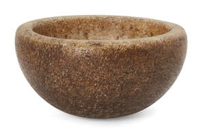 
	
		A Chinese marble mortar, Ming dynasty, 19.5cm diameter

	

