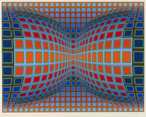 
	
		Victor Vasarely,
		Hungarian/French 1908-1997;
		 
		Untitled;
		 
		screenprint in...