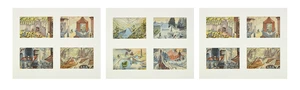 Edward Bawden CBE RA,&nbsp;British 1903-1989,&nbsp;Twelve prints from Travellers' Verse, 1946;&nbsp;twelve...