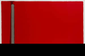 
	
		John Hoyland RA, 
		British 1934-2011- 
		 
		Large Swiss Red, 1968; 
		 
		lithograph...