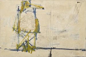 James Hull,&nbsp;British 1921-1990 -&nbsp;Bird, 1959;&nbsp;oil on canvas, signed upper right 'Hull', 50.7 x 76.2 cm...