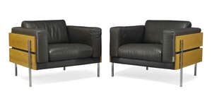 
	
		Robin Day (1915-2010), a pair of 'Forum club' armchairs for Habitat, originally designed...