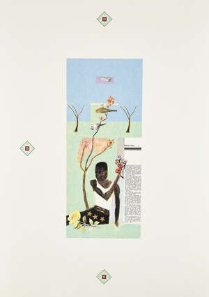 
	
		Craigie Aitchison CBE RSA RA, 
		Scottish 1926-2009- 
		 
		Africa, 1996; 
		 
		