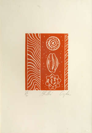 
	
		British School, late 20th/early 21st Century- Shells, and Moon, Sea & Shells;...