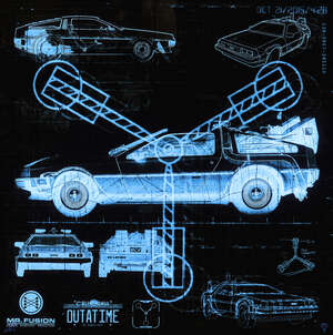 
	
		J J Adams,  
		British b.1978- 
		 
		Great Scott!!- Delorean X-ray, 2015; 
		 
		